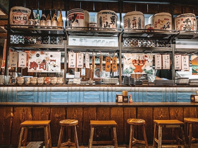 barra de un bar japoés madrid