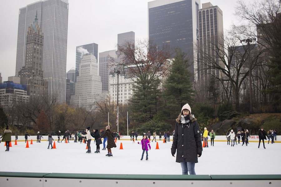 que ver en nueva york, pista de hielo en central park