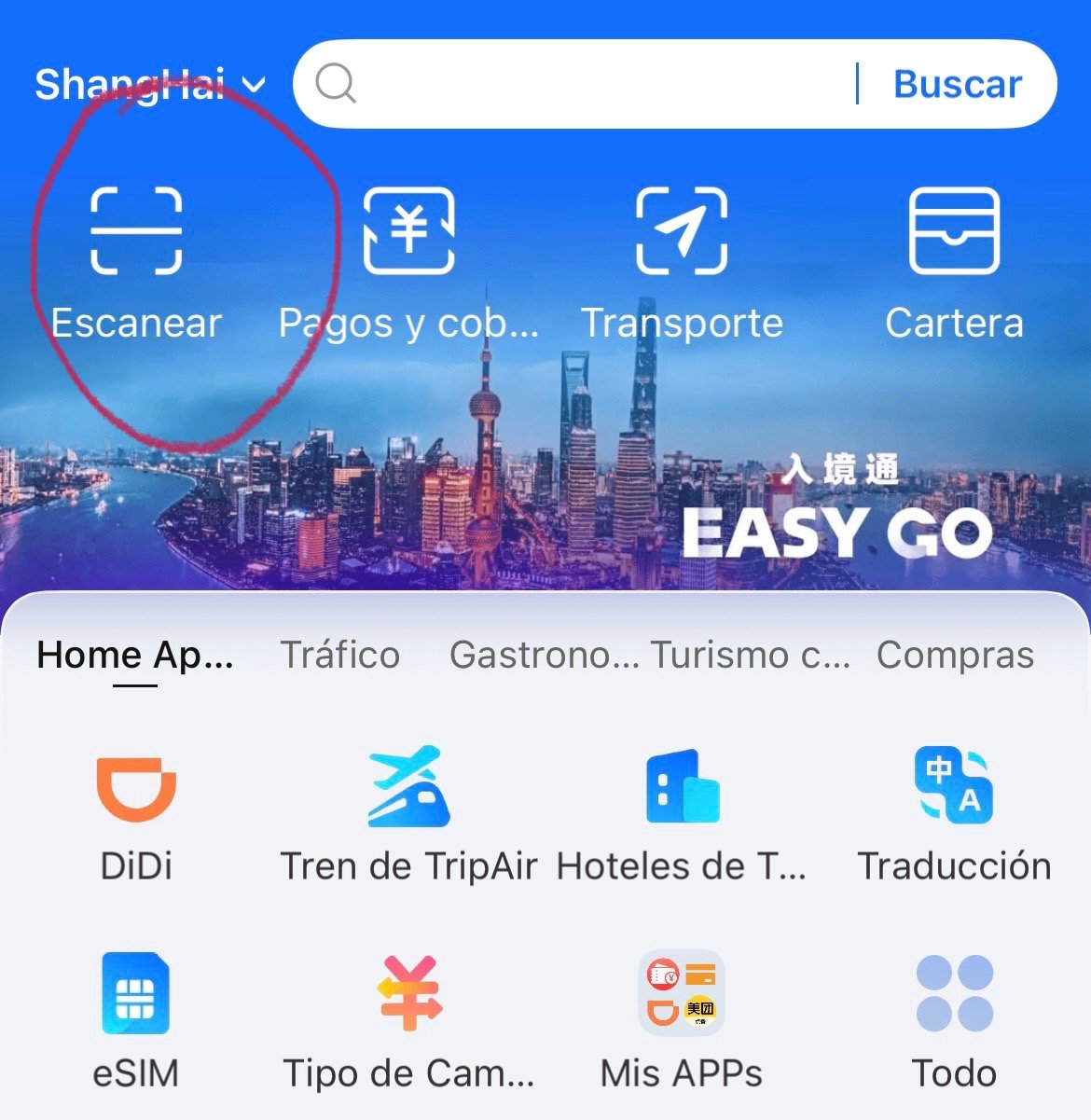 cómo pagar en China